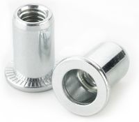 Blind Rivet Nut - Round Flat Head - Aluminum - M6