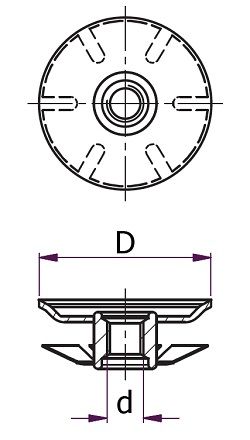 Spring Threaded Tube Insert - M10x32mm