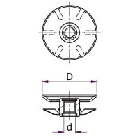 Spring Threaded Tube Insert - M10x32mm