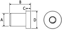 Rubber Nut - M6x20mm